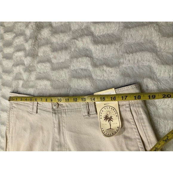 Boca Classics Island Wear Shorts Men’s NWT Cream Size 36 - Picture 11 of 14